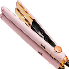 Flat Iron Hair Straightener and Curler 2 in 1 with 10s Fast Heating, 1 Inch Professional Titanium Straightening Curling Iron with 32 Adjustable Temp
