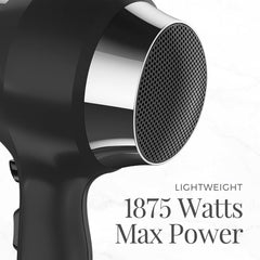 Hair Dryer, 1875-Watt Blow Dryer with Tourmaline, Titanium & Ceramic Technology, 3 Heat, 2 Speed Settings, Cool Shot
